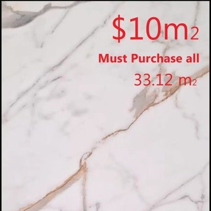 600x600mm White Marble Vein Glazed Porcelain Floor& Wall Tile