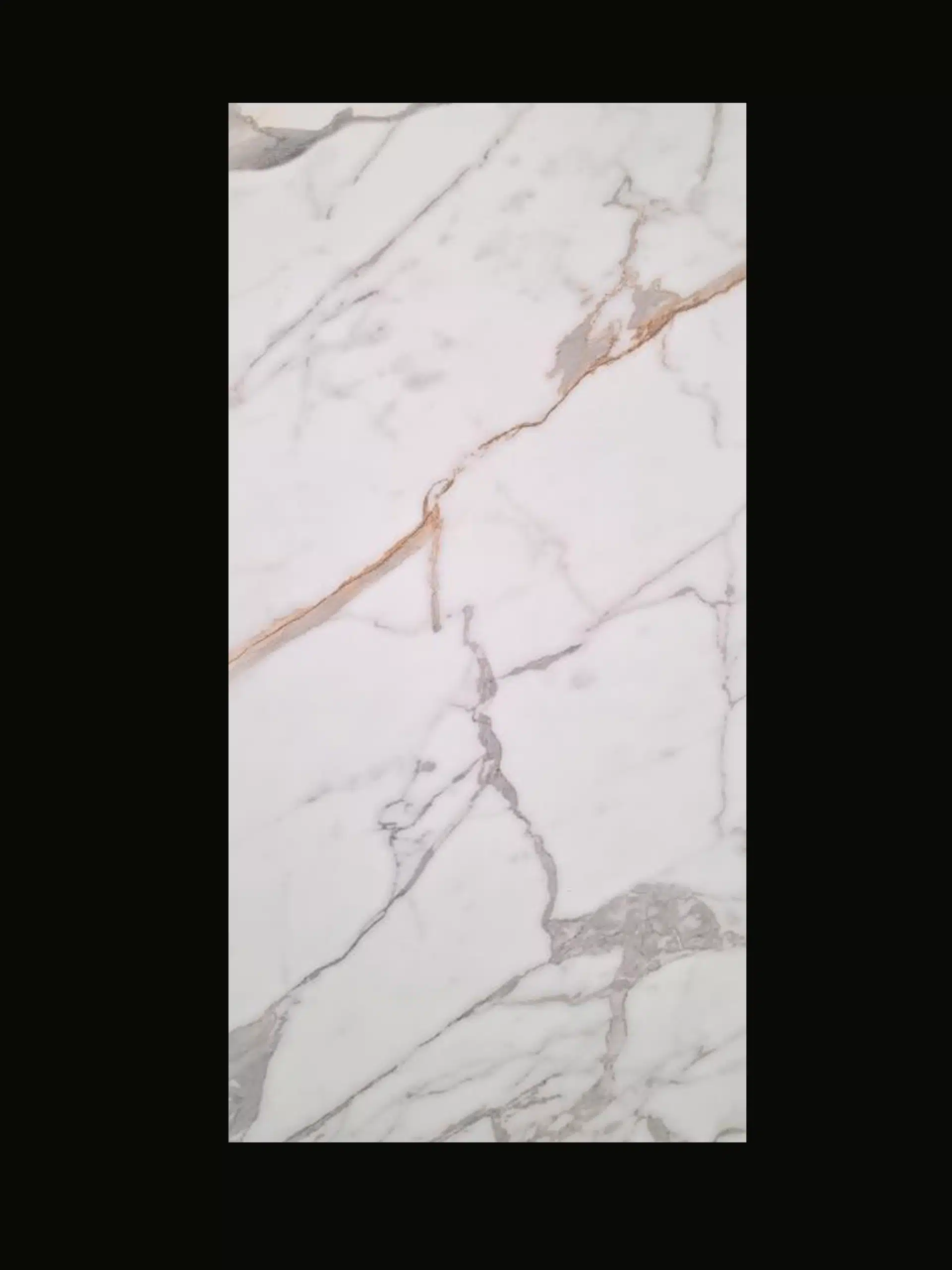 600x600mm White Marble Vein Glazed Porcelain Floor& Wall Tile - Image 2
