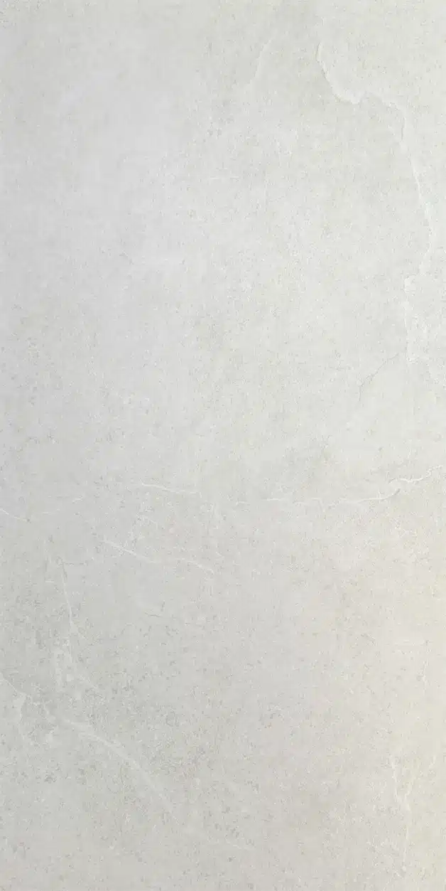 Light ivory stone look porcelain tile sample
