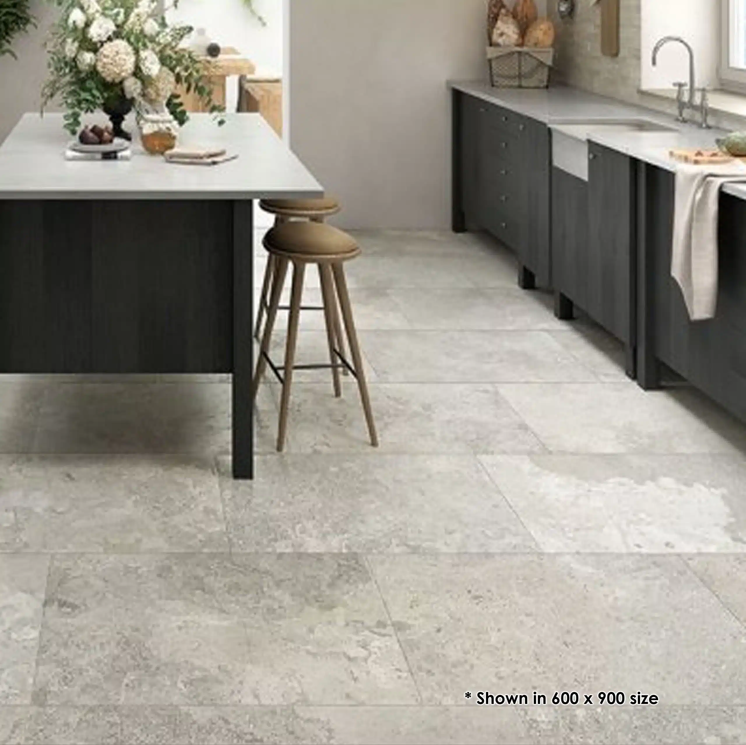 600x900 Manor Grey 3D Shape Porcelain Tile - Image 2