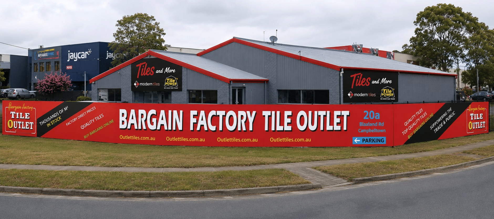 Bargain Factory Tile Outlet showroom interior
