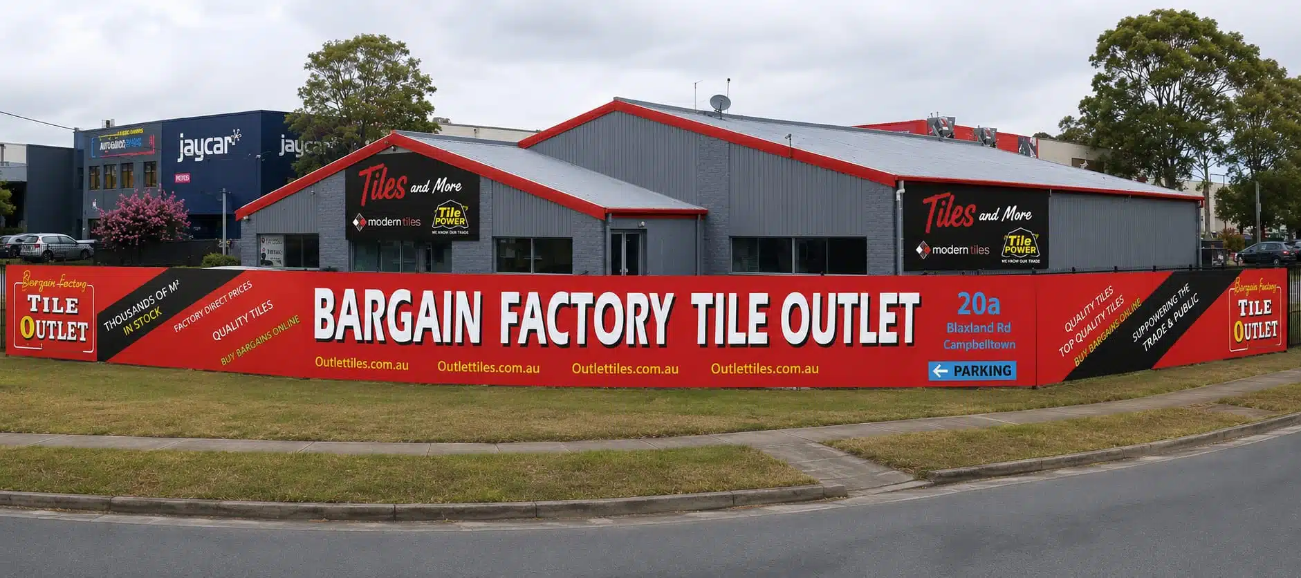 Bargain Factory Tile Outlet showroom interior