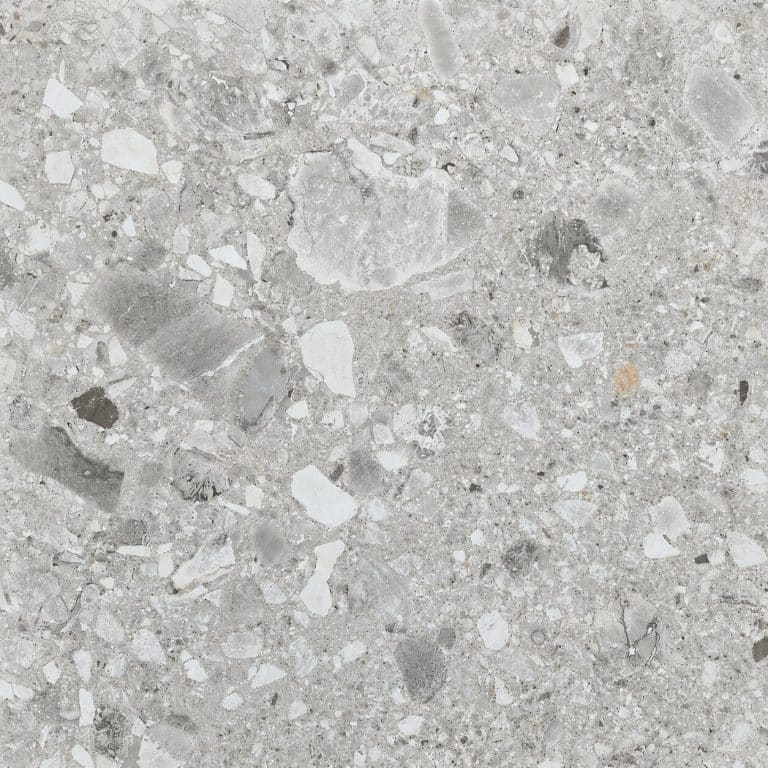 Terrazzo Medium 600x600x20mm matt porcelain outdoor paver in mid grey