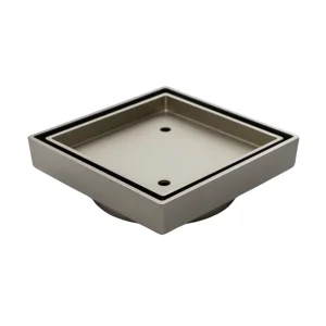 115×115mm Satin Nickel Tile Insert Square Floor Waste
