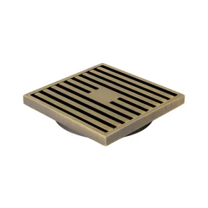 100×100mm Antique Brass Square Floor Waste